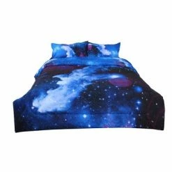 Best Sale 🛒 3 Pcs Polyester Galaxy Pattern Warm Touch for Kids Comforter Bedding Sets - PiccoCasa 😍