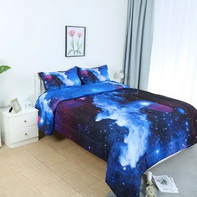 Best Sale π 3 Pcs Polyester Galaxy Pattern Warm Touch for Kids Comforter Bedding Sets - PiccoCasa π 2 Best Sale π 3 Pcs Polyester Galaxy Pattern Warm Touch for Kids Comforter Bedding Sets - PiccoCasa π - Image 2
