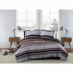 Hot Sale 👍 London Fog Warren Stripe Bedding Collection ✨