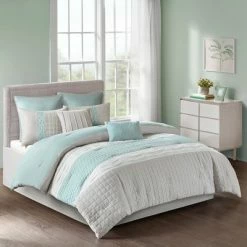 Wholesale 💯 510 Design 8pc Arlie Comforter Set Seafoam/Gray 🧨
