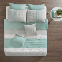 Wholesale 💯 510 Design 8pc Arlie Comforter Set Seafoam/Gray 🧨 -Bedding Sets & Collections Sales Shop unnamed file 5212