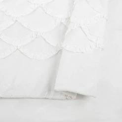 Discount 🔔 Ruffled Scallop Comforter Set - Jessica Simpson White 🌟 -Bedding Sets & Collections Sales Shop unnamed file 5268