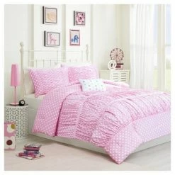 Best Pirce ⌛ Mi Zone Marie Polka Dot Comforter Set - Pink 🎁 -Bedding Sets & Collections Sales Shop unnamed file 5413