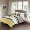 Wholesale 💯 510 Design 5pc Merissi Embroidered Comforter Set Yellow/Gray 👍