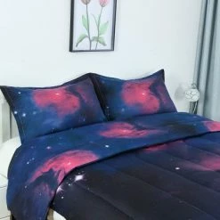 Cheapest ✔️ Full/Queen Polyester Galaxies All-season 3D Space Themed with 2 Pillowcases Bedding Sets - PiccoCasa 🎁 -Bedding Sets & Collections Sales Shop unnamed file 5533