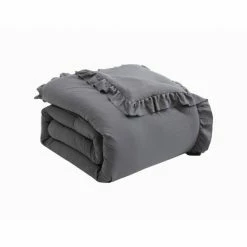 Cheap 👍 Davina Enzyme Washed Ruffle 6pc Comforter Set - Geneva Home Fashion Light Gray ⌛ -Bedding Sets & Collections Sales Shop unnamed file 5538