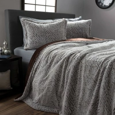 Wholesale 😍 Mink Faux Fur Comforter Set by Hastings Home ⌛ 4 Wholesale 😍 Mink Faux Fur Comforter Set by Hastings Home ⌛ - Image 4