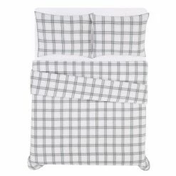 Brand new ✔️ Plaid Flannel Comforter Set Gray - London Fog 🌟 -Bedding Sets & Collections Sales Shop unnamed file 5682