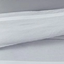 Buy 🛒 Niari Yarn Dye Stripe Comforter Set - Brooklyn Loom Gray ⭐ -Bedding Sets & Collections Sales Shop unnamed file 5733