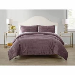 Discount 😀 Sadie Crinkle Velvet Comforter Set - Elegant Estates Gray 👏