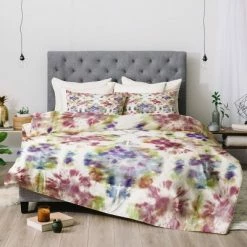 Best Pirce 🔥 Schatzi Brown Bexeley Tie Dye Rainbow Comforter Set - Deny Designs Multicolored 🛒