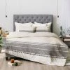 Outlet 🎁 Holli Zollinger French Charcoal Tassel Comforter Set - Deny Designs Charcoal Gray 👍