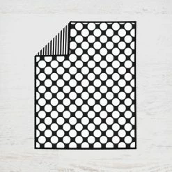 Wholesale 👍 Bacati - Dots Stripes Black/White 4 pc Crib Bedding Set with Diaper Caddy ⌛