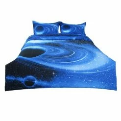 Brand new 🔔 Full/Queen Polyester Galaxies All-season 3D Space Themed Bedding Sets - PiccoCasa 🎉