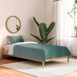 Cheapest ❤️ Social Proper Dim Comforter Set - Deny Designs Green 🔔