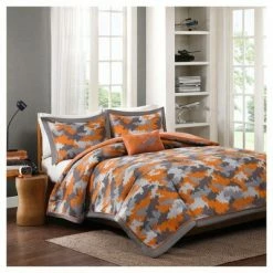 Flash Sale ✔️ Mi Zone Jacob Camo Print Comforter Set - Orange 🛒 -Bedding Sets & Collections Sales Shop unnamed file 6171