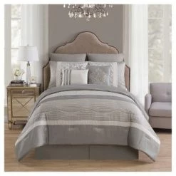 Cheap 💯 Taupe Arcadia Comforter Set 8pc - VCNY 🛒