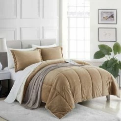 Brand new β Peace Nest 3 Piece Winter Comforter Set Reversible Sherpa Ultra Soft Minky Plush π