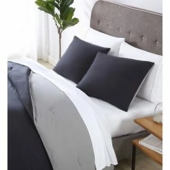 Discount 🌟 Arica Enzyme Washed Comforter Set - Geneva Home Fashion Gray/gray 🎁