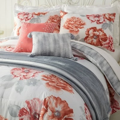 Hot Sale βοΈ Golden Peony Comforter Set - Jessica Simpson Orange π 2 Hot Sale βοΈ Golden Peony Comforter Set - Jessica Simpson Orange π - Image 2