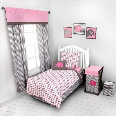 Coupon π Bacati - Elephants Pink/Fuschia/Gray 4 pc Toddler Bedding Set π 4 Coupon π Bacati - Elephants Pink/Fuschia/Gray 4 pc Toddler Bedding Set π - Image 4