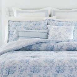 Cheap 🛒 Comforter Sham Set Blue - Laura Ashley Nina ✔️