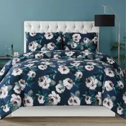 Buy 🎁 Christian Siriano Mags Floral Comforter Set Navy 🧨 -Bedding Sets & Collections Sales Shop unnamed file 6434