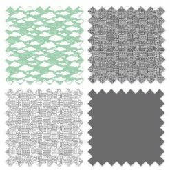 Best Sale 🎁 Bacati - Clouds in the City Mint/Gray 4 pc Toddler Bedding Set 🧨 -Bedding Sets & Collections Sales Shop unnamed file 6481