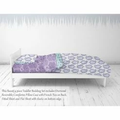 Discount 💯 Bacati - Paisley Isabella Purple Lilac Aqua 4 pc Toddler Bedding Set ⭐