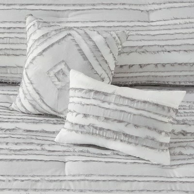 Deals π Urban Habitat Jordan Cotton Clip Jacquard 5pc Comforter Set Gray π 7 Deals π Urban Habitat Jordan Cotton Clip Jacquard 5pc Comforter Set Gray π - Image 7