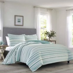 Discount ✨ Clearwater Cay Reversible Comforter & Sham Set Blue - Tommy Bahama 😍