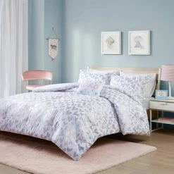 Outlet π Mi Zone 3pc Twin/Twin Extra Long Josie Iridescent Metallic Heart Printed Comforter Set π