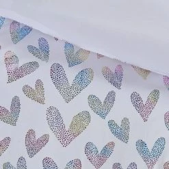 Outlet 🔔 Mi Zone 3pc Twin/Twin Extra Long Josie Iridescent Metallic Heart Printed Comforter Set 👏 -Bedding Sets & Collections Sales Shop unnamed file 6683