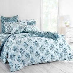 New 😍 Acanthus Organic Quilt Bedding Collection - Martha Stewart 🌟