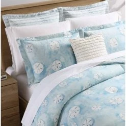 Promo 🤩 Seaside Sand Dollar Comforter Set - Poppy & Fritz Blue 🎉