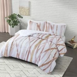 Discount ✨ CosmoLiving By Cosmopolitan Jorja Cotton Metallic Printed Bedding Collection 💯
