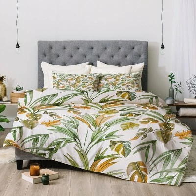 Discount ✨ Marta Barragan Camarasa Sweet Tropical Botany Comforter Set - Deny Designs Green ⌛ 1 Discount ✨ Marta Barragan Camarasa Sweet Tropical Botany Comforter Set - Deny Designs Green ⌛