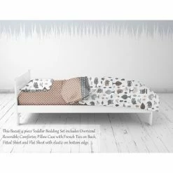 Best deal 🎁 Bacati - Owls in the Woods Beige/Gray 4 pc Toddler Bedding Set 🎁