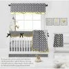 Outlet 😍 Bacati - Love Aztec Print Black Gold 10 pc Crib Bedding Set with Long Rail Guard Cover 👏
