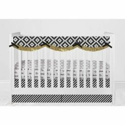 Outlet 😍 Bacati - Love Aztec Print Black Gold 10 pc Crib Bedding Set with Long Rail Guard Cover 👏 -Bedding Sets & Collections Sales Shop unnamed file 6807