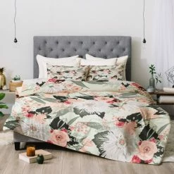 Top 10 π Iveta Abolina Carmella Creme Comforter Set Mint - Deny Designs π