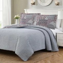 Best Pirce ✨ Modern Threads 2 Or 3 Piece 100% Cotton Enzyme Washed Quilt Set Vivienne. ⭐