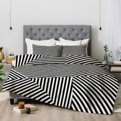 Best reviews of 🛒 Three Of The Possessed Dazzle New York Comforter Set - Deny Designs Black/white 🧨