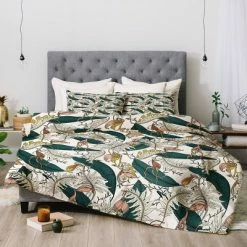 Buy ✨ Holli Zollinger Orchid Garden Amora Comforter Set - Deny Designs Green ❤️