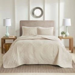 Deals ✨ 510 Design Glen Reversible Bedspread Set Khaki ❤️