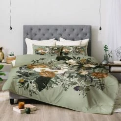 Buy 😍 Iveta Abolina Paloma Midday Comforter Set - Deny Designs Green 🔔