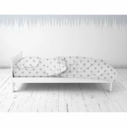 Best Pirce 🎁 Bacati - Star Gray Ikat Muslin 4pc Toddler Bedding Set 😍