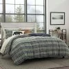 Best Pirce ✨ Full/Queen Rugged Plaid Reversible Comforter Set Navy - Eddie Bauer 🎉
