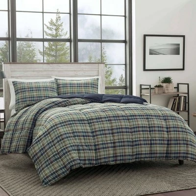 Best Pirce β¨ Full/Queen Rugged Plaid Reversible Comforter Set Navy - Eddie Bauer π 2 Best Pirce β¨ Full/Queen Rugged Plaid Reversible Comforter Set Navy - Eddie Bauer π - Image 2