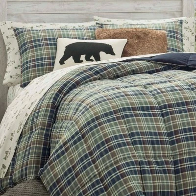 Best Pirce β¨ Full/Queen Rugged Plaid Reversible Comforter Set Navy - Eddie Bauer π 4 Best Pirce β¨ Full/Queen Rugged Plaid Reversible Comforter Set Navy - Eddie Bauer π - Image 4